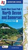 South West Coast Path 1 – North Devon & Somerset - A-Z maps - 9780008707651