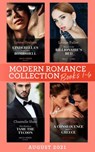 Modern Romance August 2021 Books 1-4: Cinderella's Desert Baby Bombshell (Heirs for Royal Brothers) / Beauty in the Billionaire's Bed / Nine Months to Tame the Tycoon / A Consequence Made in Greece - Lynne Graham ; Louise Fuller ; Chantelle Shaw ; Annie West - 9780008917968
