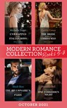 Modern Romance October 2021 Books 5-8: Unwrapped by Her Italian Boss (Christmas with a Billionaire) / The Bride He Stole for Christmas / The Billionaire's Proposition in Paris / Pregnant After One For - Michelle Smart ; Caitlin Crews ; Heidi Rice ; Marcella Bell - 9780008918408