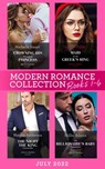 Modern Romance July 2022 Books 1-4: Crowning His Kidnapped Princess (Scandalous Royal Weddings) / Maid for the Greek's Ring / The Night the King Claimed Her / The Billionaire's Baby Negotiation - Michelle Smart ; Louise Fuller ; Natalie Anderson ; Millie Adams - 9780008926458