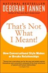 That's Not What I Meant! - Deborah Tannen - 9780062210111