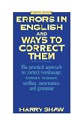 Errors in English and Ways to Correct Them - Harry Shaw - 9780064610445