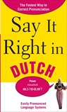 Say It Right in Dutch - NA EPLS - 9780071701402