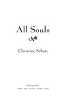 All Souls - Christine Schutt - 9780156034524
