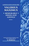 Valerius Maximus' Memorable Deeds and Sayings Book 1 - Valerius Maximus - 9780198150169