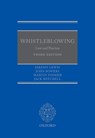 Whistleblowing - JEREMY (BARRISTER,  Barrister, Littleton Chambers) Lewis ; John (Principal of Brasenose College, Oxford) Bowers QC ; Martin (Barrister, Barrister, Littleton Chambers) Fodder ; Jack (Barrister, Barrister, Old Square Chambers) Mitchell - 9780198788034