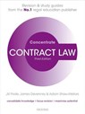 Contract Law Concentrate - JILL (THE LATE DEPUTY DEAN,  Aston Business School and Professor of Commercial Law, Aston University) Poole ; James (McCann FitzGerald Chair of International Law and Business, University College Dublin, Ireland) Devenney ; Adam (Lecturer in Law, Aston University) Shaw-Mellors - 9780198803850