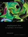Employment Law in Context - David (Professor of Labour Law Cabrelli - 9780198840312