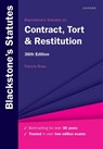 Blackstone's Statutes on Contract, Tort & Restitution - Francis (Senior Research Fellow Rose - 9780198971238