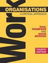 Work Organisations - Paul Thompson ; David McHugh - 9780230522220