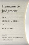 Humanistic Judgment - Benjamin Barasch ; David Bromwich ; Bryan Garsten - 9780300269970