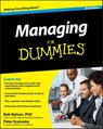 Managing For Dummies - Bob Nelson ; Peter Economy - 9780470881118