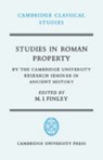 Studies in Roman Property - Moses I. Finley - 9780521211154