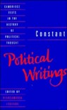Constant: Political Writings - Benjamin Constant - 9780521316323