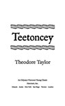 Teetoncey - Theodore Taylor - 9780544002753
