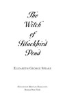 The Witch of Blackbird Pond - Elizabeth George Speare - 9780547416397
