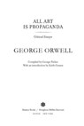 All Art Is Propaganda - George Orwell ; Keith Gessen - 9780547417752