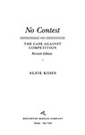 No Contest - Alfie Kohn - 9780547527390