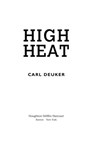 High Heat - Carl Deuker - 9780547528694