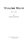 Wonder Show - Hannah Barnaby - 9780547599816