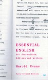 Essential English for Journalists, Editors and Writers - Crawford Gillan ; Sir Harold Evans - 9780712664479