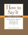 How to Say It, Third Edition - Rosalie Maggio - 9780735204379