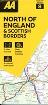 AA Road Map North of England & Scottish Borders -  - 9780749584139