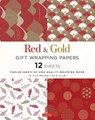 Red & Gold Gift Wrapping Papers - 12 Sheets - Tuttle Studio - 9780804851626