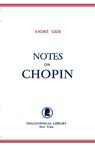 Notes on Chopin - Andre Gide - 9780806529011