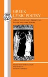 Greek Lyric Poetry - CAMPBELL,  David A. - 9780862920081