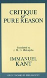 The Critique of Pure Reason - Immanual Kant - 9780879755966