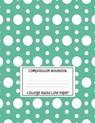 Composition Notebook - College Ruled Line Paper: White Circle Pattern, 120 Pages, 8.5x11 in - Sarah King - 9781080372638