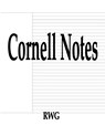 Cornell Notes - Rwg - 9781087807058
