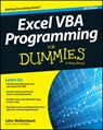 Excel VBA Programming For Dummies - WALKENBACH,  John - 9781119077398