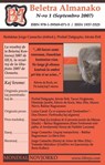 Beletra Almanako 1 (BA1 - Literaturo en Esperanto) - Beletra Almanako - 9781122726054
