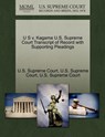 U S V. Kagama U.S. Supreme Court Transcript of Record with Supporting Pleadings - U. S. Supreme Court - 9781270230212