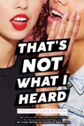 That's Not What I Heard - Stephanie Kate Strohm - 9781338281811