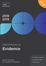 Core Statutes on Evidence 2018-19 - Simon Cooper ; Jonathan McGahan - 9781352003680