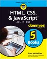 HTML, CSS, & JavaScript All-in-One For Dummies - Paul McFedries - 9781394164684