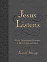 Jesus Listens, Large Text Leathersoft, Charcoal, with Full Scriptures - Sarah Young - 9781400249336
