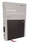 NET Bible, Large Print Thinline with Cross References, Hardcover, Comfort Print - Thomas Nelson - 9781400334865