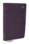 NET Bible, Large Print Thinline with Cross References, Purple Leathersoft, Comfort Print (Thumb Indexed) - Thomas Nelson - 9781400334919