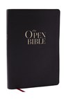 The Open Bible: Read and Discover the Bible for Yourself (NKJV, Black Leathersoft, Red Letter, Comfort Print, Thumb Indexed) - Thomas Nelson - 9781400344079