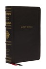 KJV Large Print Reference Bible, Black Leathersoft, Red Letter, Comfort Print, Thumb Indexed (Sovereign Collection) - Thomas Nelson - 9781400344154