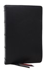 NKJV Bible: Single-Column Verse-By-Verse W/ 72,000 Cross-References, Black Goatskin Leather, Premier Collection, Comfort Print: New King James Version - Thomas Nelson - 9781400349081