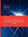 Exam Prep for Early Transcendental Single Variable Calculus by Stewart, 5th Ed. - Mariah (Texas Tech University) Stewart - 9781428869776