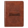 BE STRONG & COURAGEOUS BROWN FLEXCOVER J - Christian Art Gifts - 9781432115463
