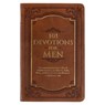 101 Devotions for Men, Encouragement for a Life of Faith, Brown Faux Leather Flexcover - Christian Art Gifts - 9781432134952