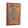 Hafiz’s Peacocks (Sangorski & Sutcliffe) Mini Lined Hardcover Journal (Elastic Band Closure) - Paperblanks - 9781439798911