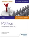 AQA AS/A-level Politics Student Guide 1: Government of the UK - Nick Gallop ; Paul Fairclough - 9781471892967